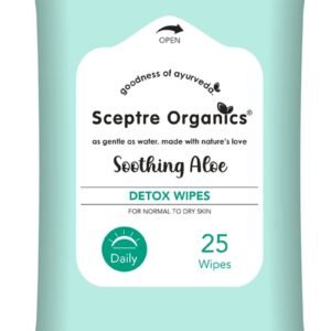 Sceptre Organics Soothing Aloe Detox Wipes - Pack of 25