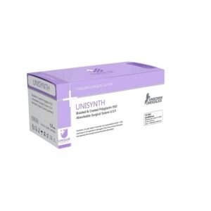 ULPL Unisynth Absorbable Suture Braided and Coated Polyglactin 910 USP 1 Length 180cm US 2347DA/180 Pack of 12