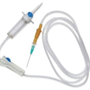 White Plus I.V. Set Vented With Latex Tube - Readyset-Iv Eco Pack of 50