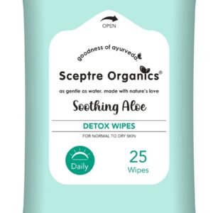 Sceptre Organics Soothing Aloe Detox Wipes - Pack of 25