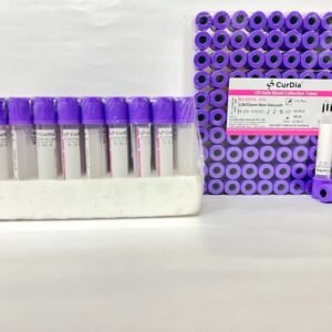 Curdia K2EDTA Non Vacuum Blood Collection Tube - 2ml Pack of 100 Pieces