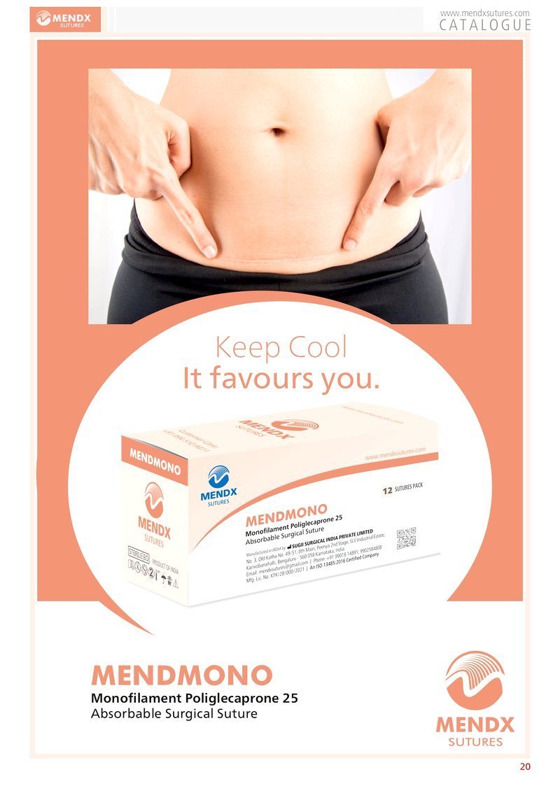 Mendx Mendmono Suture 0-0 - SS 1614 Pack of 12 - Image 3