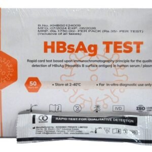 Medilytic Biomedicals HBsAg Rapid Card - Pack of 50 Tests