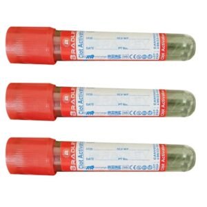 Bradley Clot Activator Plain Tube Vacuum Blood Collection Tube - 4ml Pack of 100 Pieces (BL-7008)