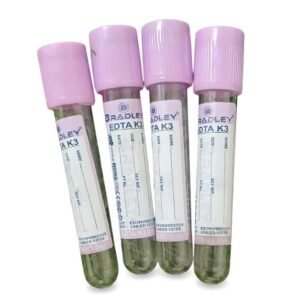 Bradley K3 EDTA Vaccum Blood Collection Tube - 2ml Purple Double Cap Pack of 100 (BL-7017)