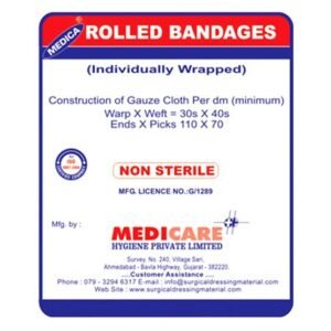 Medica Rolled Bandage Non Sterile 15cm x 3meter 04-000-14 Pack of 12