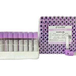 Curdia K2EDTA Vacuum Blood Collection Tube - 3ml Pack of 100 Pieces