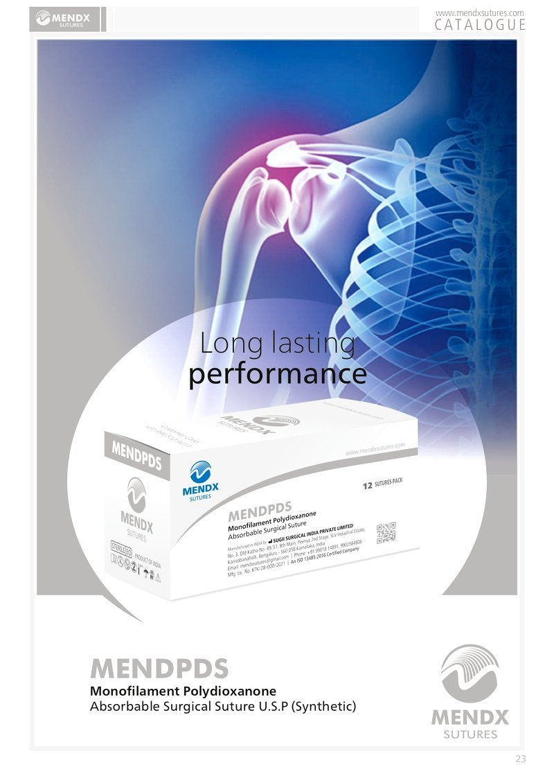 Mendx Mendpds Suture 0-0 - MS-9371 Pack of 12 - Image 3