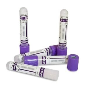 J.K. Diagnostic K2EDTA Non Vacuum Blood Collection Tube - 2ml Pack of 100 Tubes (EACDE02)