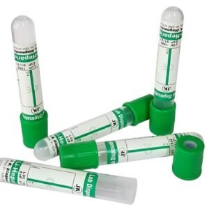 J.K. Diagnostic Lithium Heparin Non Vacuum Blood Collection Tube - 3ml Pack of 100 Tubes (EACLH03)