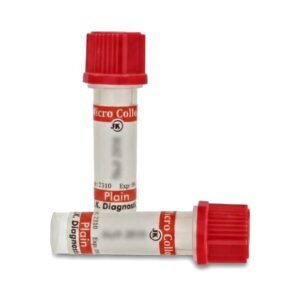 J.K. Diagnostics Paediatric Plain 0.5ml Blood Collection Tube - Clot Activator Pack of 100 Tubes