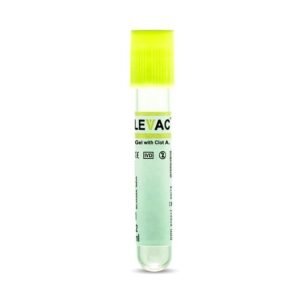 Levram Gel with Clot Activator Vacuum Blood Collection Tube - 5ml Pack of 100