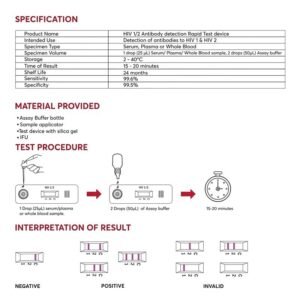 Levram HCV Antibody Rapid Card - Pack of 25 Tests