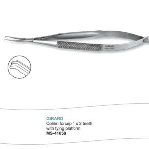 Microtrack Girard Colibri Forceps With Tying Platform 1 x 2 Teeth Forceps MS-41050