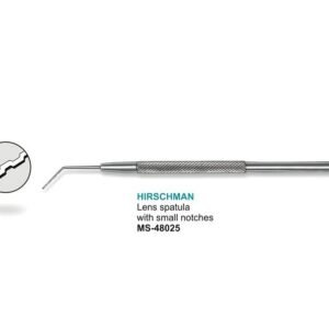Microtrack Hirschman Lens Spatula With Small Notches MS-48025