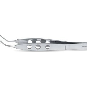 Microtrack Ring Tip Forceps - Long Model Angled MS-47080