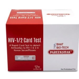 Pareekshak HIV-1/2 Triline Rapid Card - Pack of 50 Test (PTC)