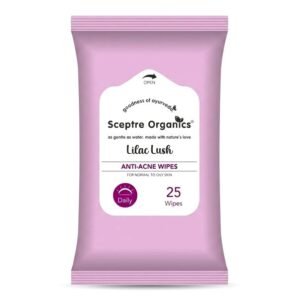 Sceptre Organics Lilac Lush Anti-Acne Wipes - Pack of 25